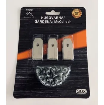 Zahradní technika NŮŽ ROBOTICKÝCH SEKAČEK HQ GARDENA 35mm - SADA 30 ks (náhr. orig. č. 535138701, 535138702, 535138801, 505127801, 505127802, 535138702, 535138802, 577606402, 577864602, 577606502, 577606504, 577606602, 577606603, 577864401, 577606505, 595084402, 84610, 700