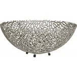 Mísa ABSTRACT LEAF 45 CM stříbrná