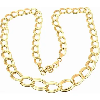 Náhrdelník ŠPERKY-NM, Dámský masivní zlatý náhrdelník 850 Délka náhrdelníku: 45 cm