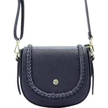 Kožená crossbody kabelka Gregorio 1703 modrá