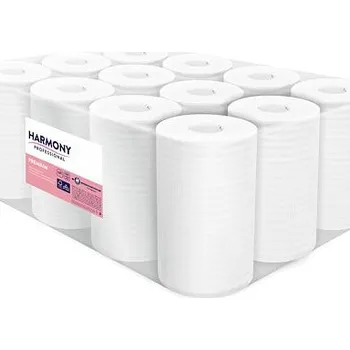 Papírový ručník HARMONY PROFESSIONAL midi role, středové odvíjení, 2 vrstvá, 12 rolí, 55 m návin