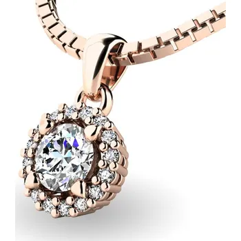 Módní doplněk Dámský přívěsek přírodní diamant 0.580 ct G/SI 10927-CV-DIA délka řetízku 40 cm