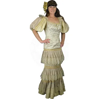 Karnevalový kostým Lencera Secesní šaty s čelenkou s květinovým dekorem