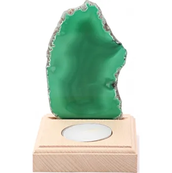 Svícen Magieprirody.cz Achátový svícen plát 10 cm - Top kvalita #646