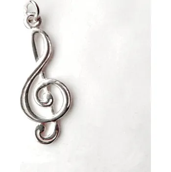 Přívěsek Stříbrný přívěsek houslový klíč - DN48 (Stříbrný přívěsek hudba)