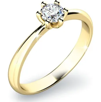 Prsten Dámský prsten přírodní diamant 0.155 ct G/SI 10819D-ZL velikost 54