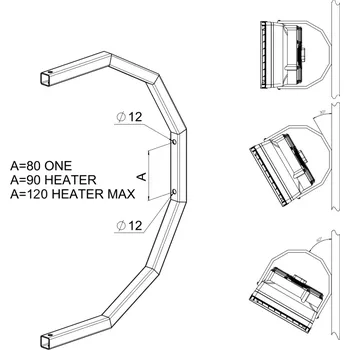 Teplovzdušný ventilátor Sonniger HEATER CR 1/2/3/ MIX1 konzola