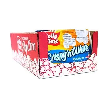 Bonbon Jolly Time Crispy'n White slaný popkorn 100 g Celé Balení 18 ks