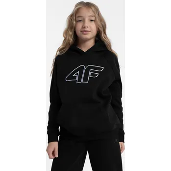 Chlapecká mikina 4F 4FJAW23TSWSF638 DEEP BLACK Dětská mikina EU 140