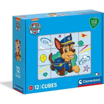 Hrací kostka Clementoni Play For Future Tlapková patrola 12 kostek