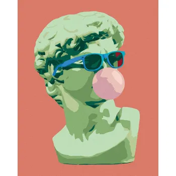 Diamondi Diamantové malování - ANTICKÁ SOCHA S BUBLINOU Rozměr: 40x50 cm, Rámování: bez rámu a bez vypnutí plátna