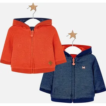 oboustranná mikina Mayoral 2439 velikost 62 až 74 cihlovomodrá velikost 68