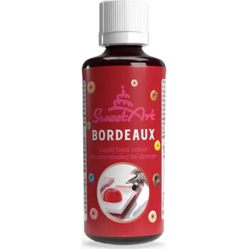 Potravinářské barvivo SweetArt airbrush barva tekutá Bordeaux (90 ml)