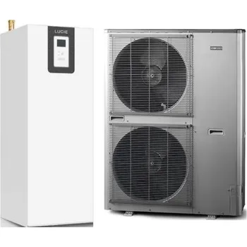 Tepelné čerpadlo NIBE AMS 10-16 + LUCIE 200-16 SPLIT tepelné čerpadlo 7,03kW, 230/400V, vzduch-voda, venkovní-vnitřní jednotka se zásobníkem