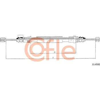 Lanko parkovací brzdy Tažné lanko, parkovací brzda COFLE 92.11.6582