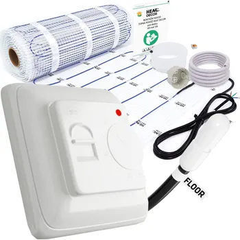 Topná rohož Sada pro instalaci topné rohože 1m2 HEAT DECOR HD-mat150/1.0 s termostatem T01