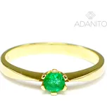 Zlatý smaragdový prsten