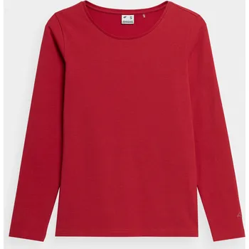 Dámské tričko 4F 4FAW23TLONF167 RED Dámské tričko US XXL