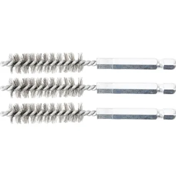 Brusný kartáč BGS 3078-12-S, Sada ocelových kartáčů | 12 mm | 6,3 mm (1/4") | 3dílná