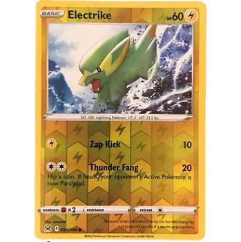 Společenská hra Pokémon karta Electrike 054/196 Reverse Holo - Lost Origin