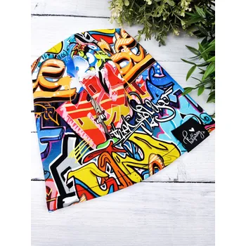 Čepice Kulišárny Čepička GRAFFITI jednovrstvá VELIKOST: 62