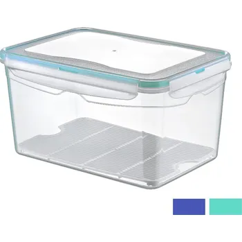 Dóza na potraviny Dóza s těsněním a mřížkou na potraviny 4,5 l