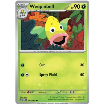 Karetní hra Pokémon TCG Weepinbell 070/165
