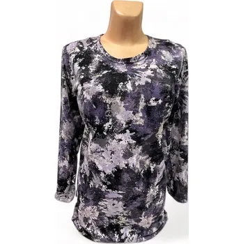 Dámský svetr Svetřík fialový pulovr VASSO, Barva Fialová, Velikost XL 44, Materiál 89%Akryl 10%Pe 1% lycra