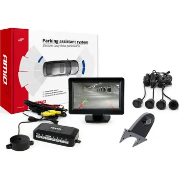 Auto-moto Parkovací asistent TFT01 4,3" s kamerou HD-502-IR 4 senzory černá "GOLD", , ,