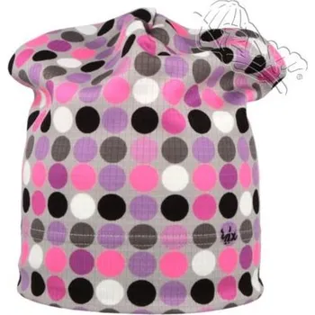 Kojenecká čepice zateplená funkční puntíkatá čepice RDX pro holčičky velikost 48-50