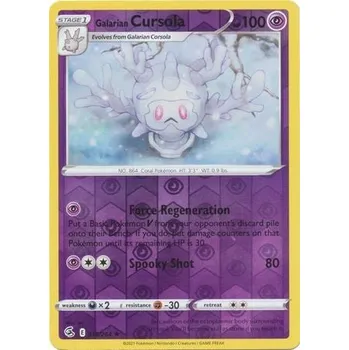 Společenská hra Pokémon karta Galarian Cursola 118/264 Reverse Holo - Fusion Strike