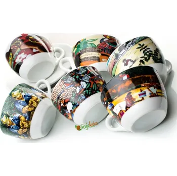 Rosa šálky na cappuccino ORIGINI 160 ml 6ks