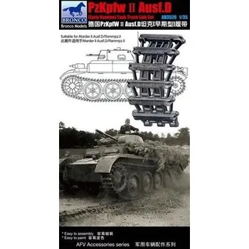 Plastikový model Bronco 1/35 Pzkpfw.II Ausf.D (Early Version) Track Link Set
