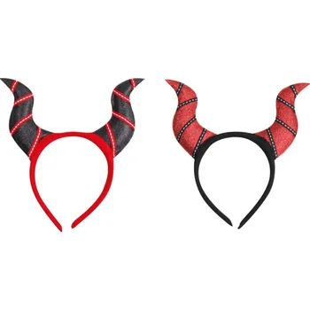 Čelenka Čelenka rohy - černá a červená