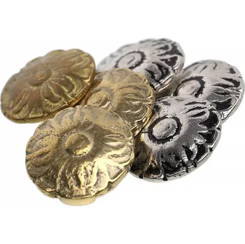 Knoflík Výprodej Kotoučový knoflík 22mm s květinovým vzorem 15-17. století - Outlet