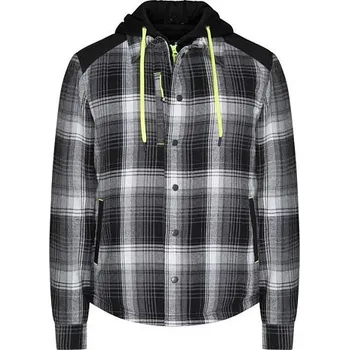 Pánská košile Pracovní flanelová košile Nine Worths GRAF 1257, černo-bílá 1257-NOIR