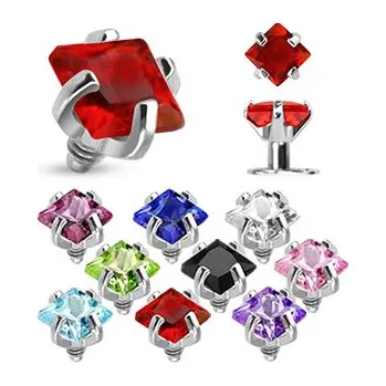 Piercing Šperky4U Microdermal - ozdobná část, závit 1,6 mm - MD01048-3-K