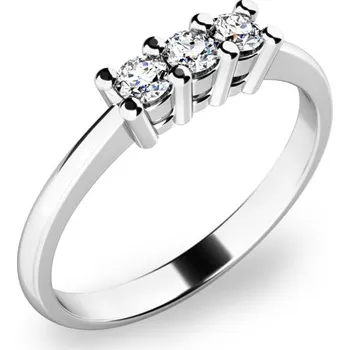 Prsten Zásnubní prsten bílé zlato 585/1000 přírodní diamant 0.135 ct G/SI ZP-10848D velikost 47