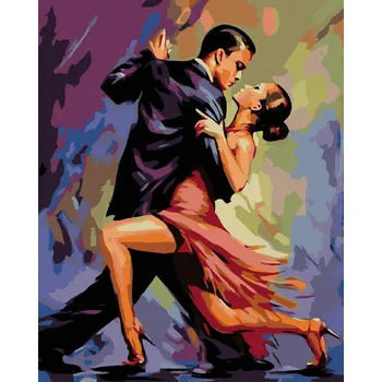 Diamondi Diamantové malování - V ZÁPALU TANCE Rozměr: 40x50 cm, Rámování: bez rámu a bez vypnutí plátna