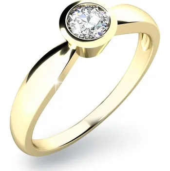 Prsten Dámský prsten přírodní diamant 0.20 ct G/SI 10810D-ZL velikost 62