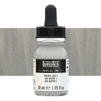 Akrylový inkoust Liquitex 30ml - Neutral Grey 5