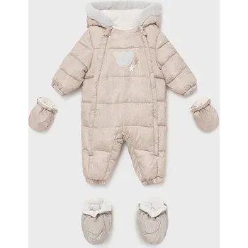 Kojenecká kombinéza zimní kombinézy pro miminka Mayoral 2677-90 cacao velikost 52