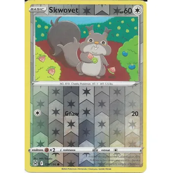 Sběratelská karetní hra Pokémon karta Skwovet 150/196 Reverse Holo - Lost Origin