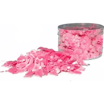 Jedlá dekorace na dort Crystal Candy - edible Flakes - Jedlé vločky - růžové 7g