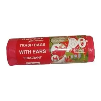 Pytle na odpadky Pytel na odpad s uchy 60 l (18 ks), 60 x 72 cm s aroma jahod