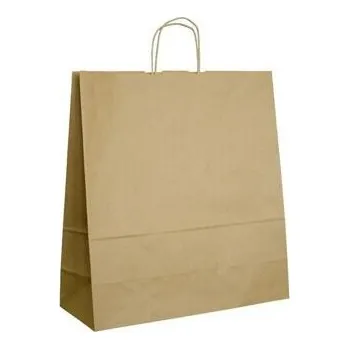 Papírová taška hnědá ExtraTWIST 450x170x480 mm s krouceným uchem