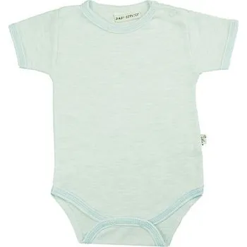Kojenecký body kojenecké body s krátkým rukávem jednobarevné modré velikost 68