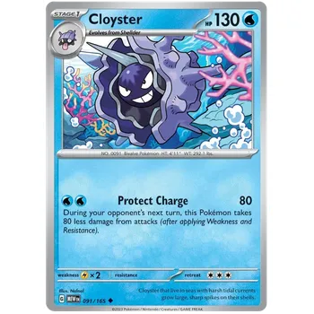 Sběratelská karetní hra Pokémon TCG Cloyster 091/165