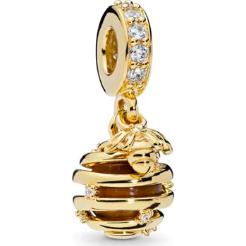 Přívěsek B-TOP Medový přívěsek na náramek Včelka - pozlacený