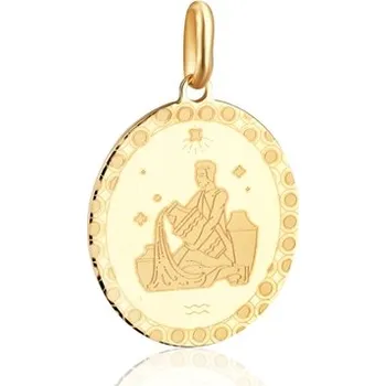 Přívěsek Stříbrný zlacený přívěšek znamení Vodnář SVLP1102XJ1GOVO